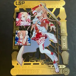WES - Goddess Story Gold METAL Card - Serial Number #026/200! Asuna Sword Art - Image 1