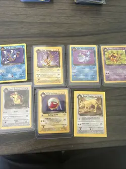 Pokemon Dark Team Rocket Lot 7 Cards - Image 1