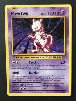 Mewtwo 51/108 XY Evolutions RARE NON-HOLO NON HOLO Pokemon Card Excellent - Image 1