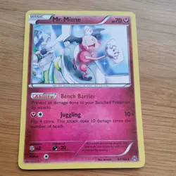 Pokemon Card Mr. Mime Breakthrough Rare 97/162 - Image 1