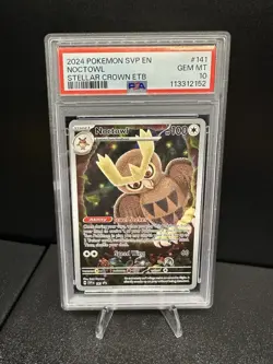 Noctowl 141 Scarlet & Violet Promo Card Holo PSA 10 Gem Mint - Image 1