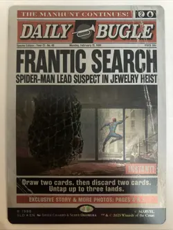 FOIL Frantic Search Marvel's Spider-Man: Daily Bugle Secret Lair 1996 - Image 1