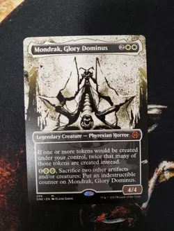 MTG Mondrak, Glory Dominus - Borderless Showcase, NM-Mint, English Phyrexia: All - Image 1
