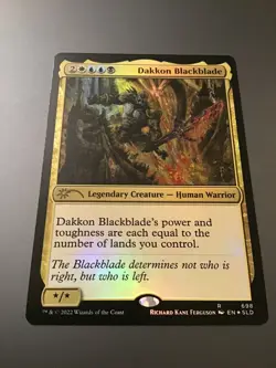 MTG Secret Lair #698 Dakkon Blackblade Foil NM - Image 1