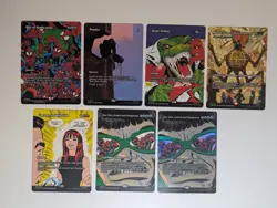 MTG Spider-Man Borderless Mythic Ponder, Beast Within, Doc Ock, Unexpected Wind - Image 1