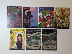 MTG Spider-Man Borderless Mythic Ponder, Beast Within, Doc Ock, Unexpected Wind - Image 2