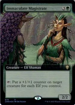MTG Immaculate Magistrate (Ext Art) (679) | NM Foil | Commander Legends {CMR} - Image 2