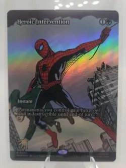 MTG Heroic Intervention (Borderless, FOIL) - Marvel's Spider-Man: Eternal Legal - Image 1