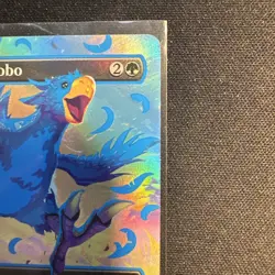 Traveling Chocobo (Borderless) (Neon Ink Blue) Final Fantasy Foil - Image 3