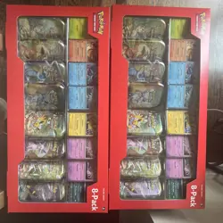 2x Lot Pokemon Prismatic Evolutions Costco 8 Mini-Tin Bundle w/Promo SEALED - Image 4