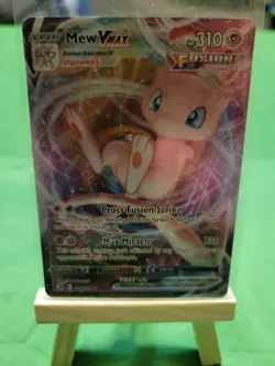 Pokemon TCG Mew VMAX 114/264 Ultra Rare Holo Card Near Mint Condition - Image 1