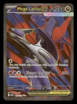 Near Mint Mega Latias ex 163/132 Mega Evolution Ultra Rare - Image 1