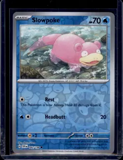 Slowpoke SV01: Scarlet & Violet Base Set Pokemon #042/198 Reverse Holo NM+ - Image 1