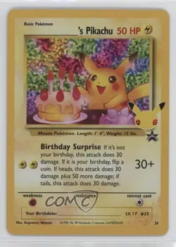 _____'s Pikachu (Wizards Black Star Promo) Pokemon Celebrations #24 - Image 1