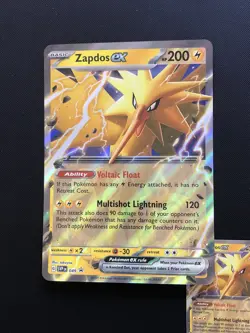 Zapdos EX Promo Pokemon Black Star Promos SVP049 Regular Holo JUMBO oversized D - Image 1