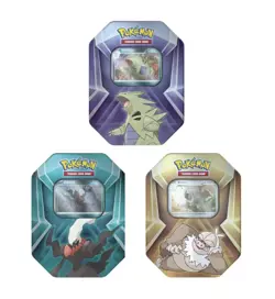 Lot Of 3 Pokemon TCG Triple Whammy Tin Set Tyranitar Slaking Darkrai New Sealed - Image 1