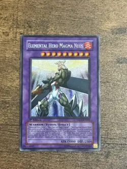 Yugioh Elemental Hero Magma Neos TAEV-EN043 1st Ed Secret Rare Foil Bleed (VLP) - Image 1