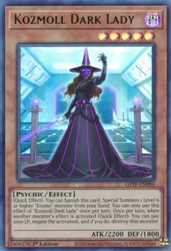 x1 Kozmoll Dark Lady - GFTP-EN086 - Ultra Rare - 1st Edition Yu-Gi-Oh! M/NM - Image 1
