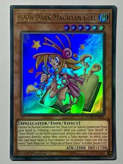 Toon Dark Magician Girl DUPO-EN041 (LP) 1st Edition Ultra Rare 2019 Yu-Gi-Oh - Image 1