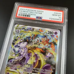 PSA 10 Mewtwo Vstar GG44/GG70 Crown Zenith Full Art Holo Graded Pokemon Card - Image 2