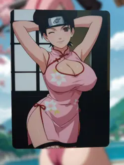 Tenten Naruto Anime Waifu Sexy Goddess Doujin Card - Image 1