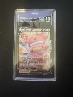 Pokemon TCG Blissey v Silver Tempest Trainer Gallery Card TG22 Graded TAG 10 - Image 1
