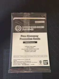 SEALED TCG Bandai Card Games Fest 25-26 Promo PACK-Gundam, OP, Digimon, UA, &DBS - Image 2