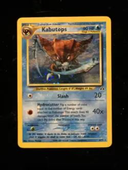 Pokemon TCG Kabutops Neo Discovery Holo Card 6/75 Unlimited Rare - Image 1