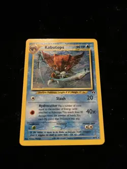 Pokemon TCG Kabutops Neo Discovery Holo Card 6/75 Unlimited Rare - Image 2