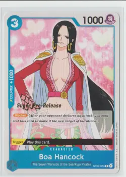 One Piece Card Game - Boa Hancock - ST03-013 - Super Pre-release - Blue - Eng - Image 1