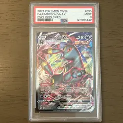 Pokemon Umbreon VMax Full Art Evolving Skies #095 Graded Card PSA 9 - Image 1