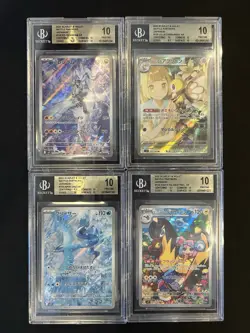 BGS 10 Pokemon Card 151 Japanese Ar Art Rare 4Card Set Bulk Different Types - Image 1