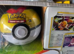 Pokemon Eevee Treasure Chest Tin & 2 Poke Balls - Foil Promo Cards 3-Pack Costco - Image 3