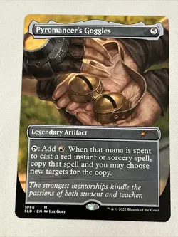 MTG [x1] Pyromancer's Goggles Borderless NON-Foil In Memoriam Secret Lair NM - Image 1