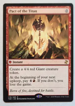 MTG Magic [x1] Pact of the Titan [x1] Time Spiral Remastered M/NM - Image 1
