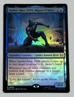 MTG Marvel Spider-Man *Foil* Spider-Man 2099, Miguel O'Hara #8 *Mint *SPE - Image 1