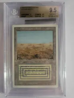 Graded 9.5 Scrubland Dual Land Revised Edition - Image 1