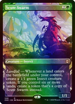 Scute Swarm (Showcase) Zendikar Rising NM MTG Foil - Image 1