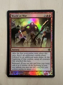 World at War FOIL Rise of the Eldrazi Rare Mtg Magic The Gathering NM - Image 1