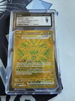 2025 Pokemon Teal Mask Ogerpon ex Hyper Rare Holo #177 CGC 9 - Image 1