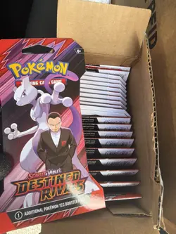 Pokemon TCG Destined Rivals Sleeved Booster Pack LOT of 24 Sealed Packs - Image 1