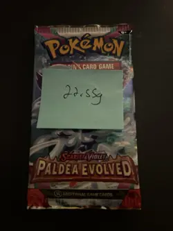 Heavy 22.55g Pokemon Sealed Paldea Evolved Booster Pack - Image 4