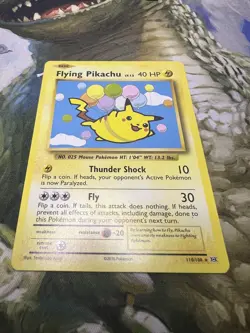 Pokemon TCG Flying Pikachu 110/108 Evolutions (NM) - Image 2