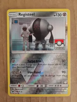 Registeel 68/111 Pokemon League Reverse Holo Promo NM-Mint See Pictures - Image 1