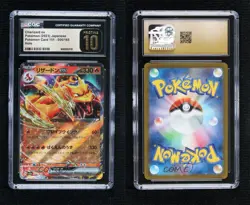 Charizard ex Japanese Pokemon Scarlet & Violet 151 sv2a CGC 10 Pristine - Image 3