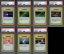 Pokemon 1st Edition Base 7 Trainer Lot - PSA 7, 8, & 9 - See Description & Pics - Image 1
