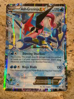 POKEMON ASH-GRENINJA EX (XY133) BLACK STAR PROMO (Jumbo/Oversized Size) MP-LP - Image 1