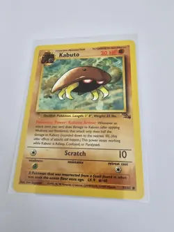 Pokemon TCG Kabuto Fossil 50/62 Set NEAR MINT NM Unlimited - Image 1