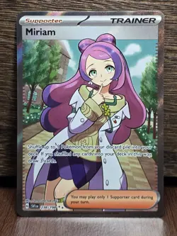 Pokemon TCG Miriam 238/198 Ultra Rare Trainer Scarlet & Violet Base Set NM - Image 1
