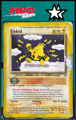 Carte Pokemon Elekid 22/111 Rare Neo Genesis Wizards FR - Image 1